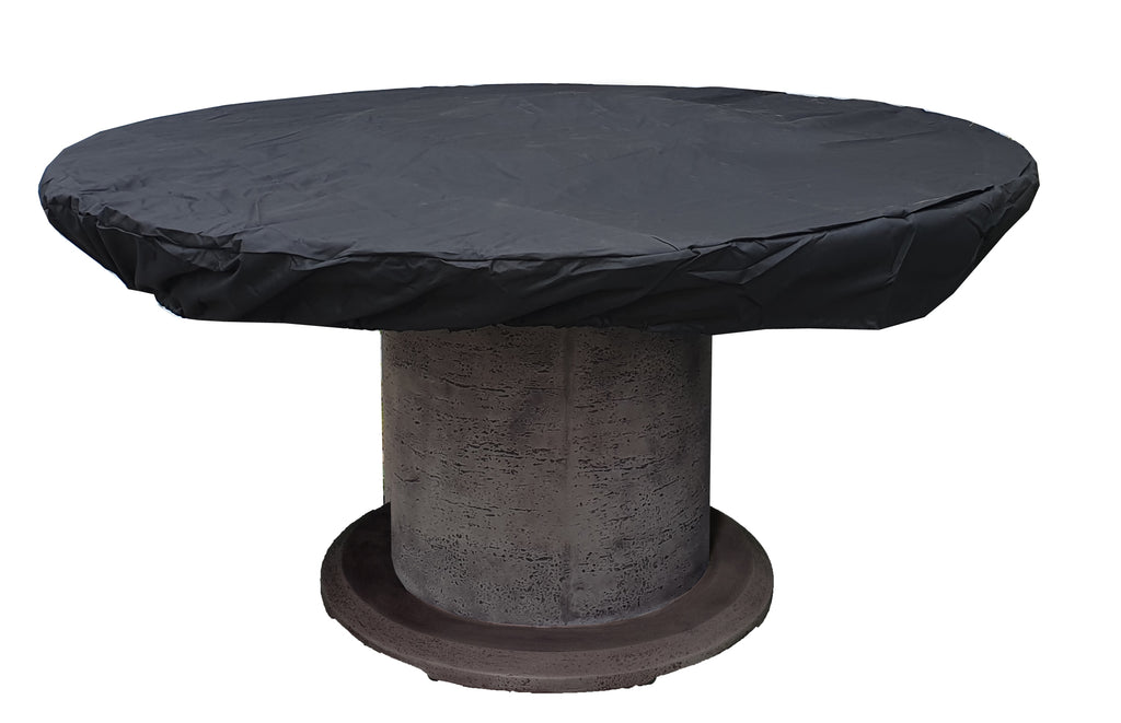 housse de protection pour table ronde avec brasero intégré
